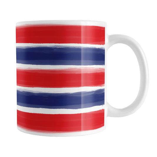 Patriotic Paint Brush Strokes Mug