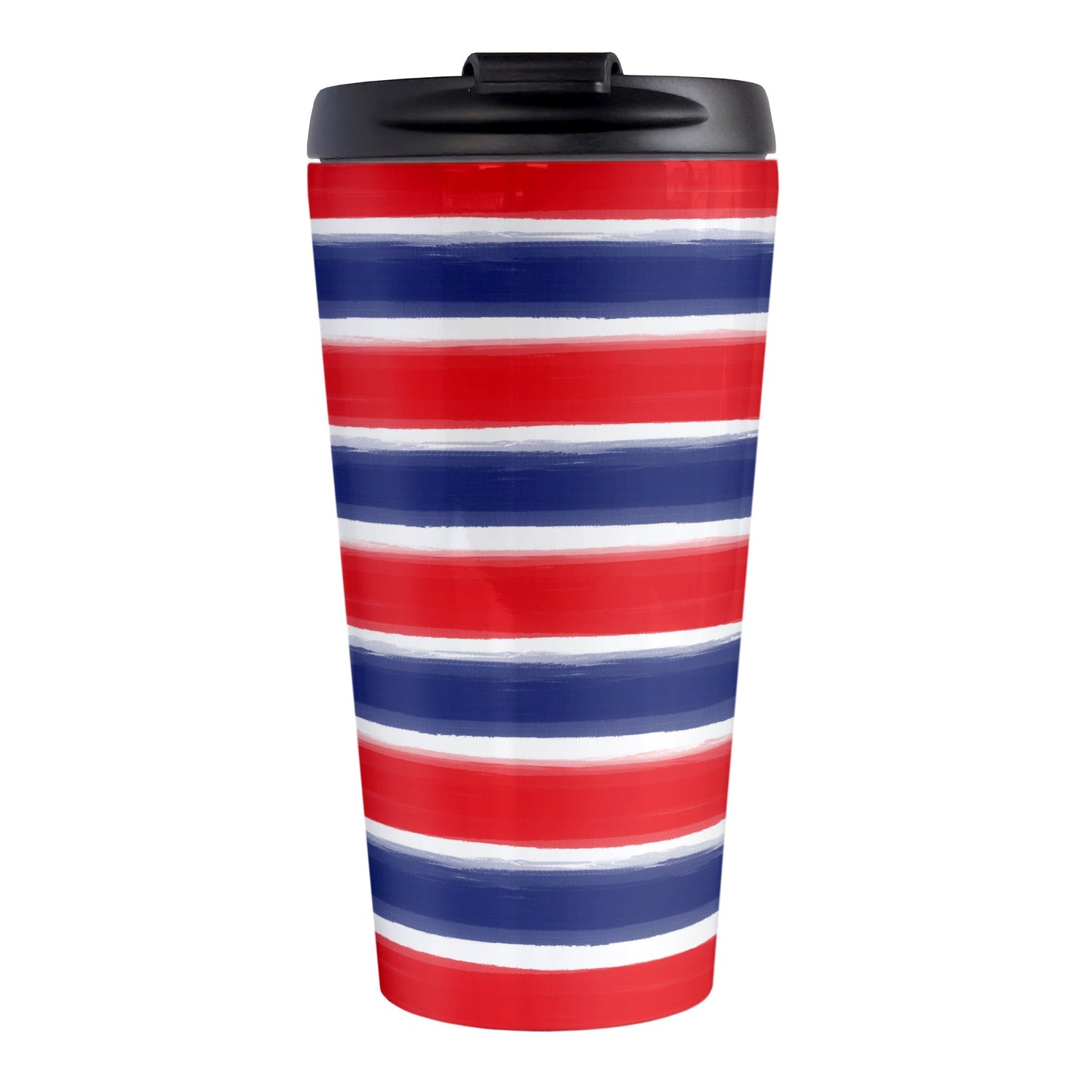 Patriotic Paint Brush Strokes Travel Mug