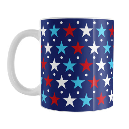 Patriotic Red White Blue Stars Mug