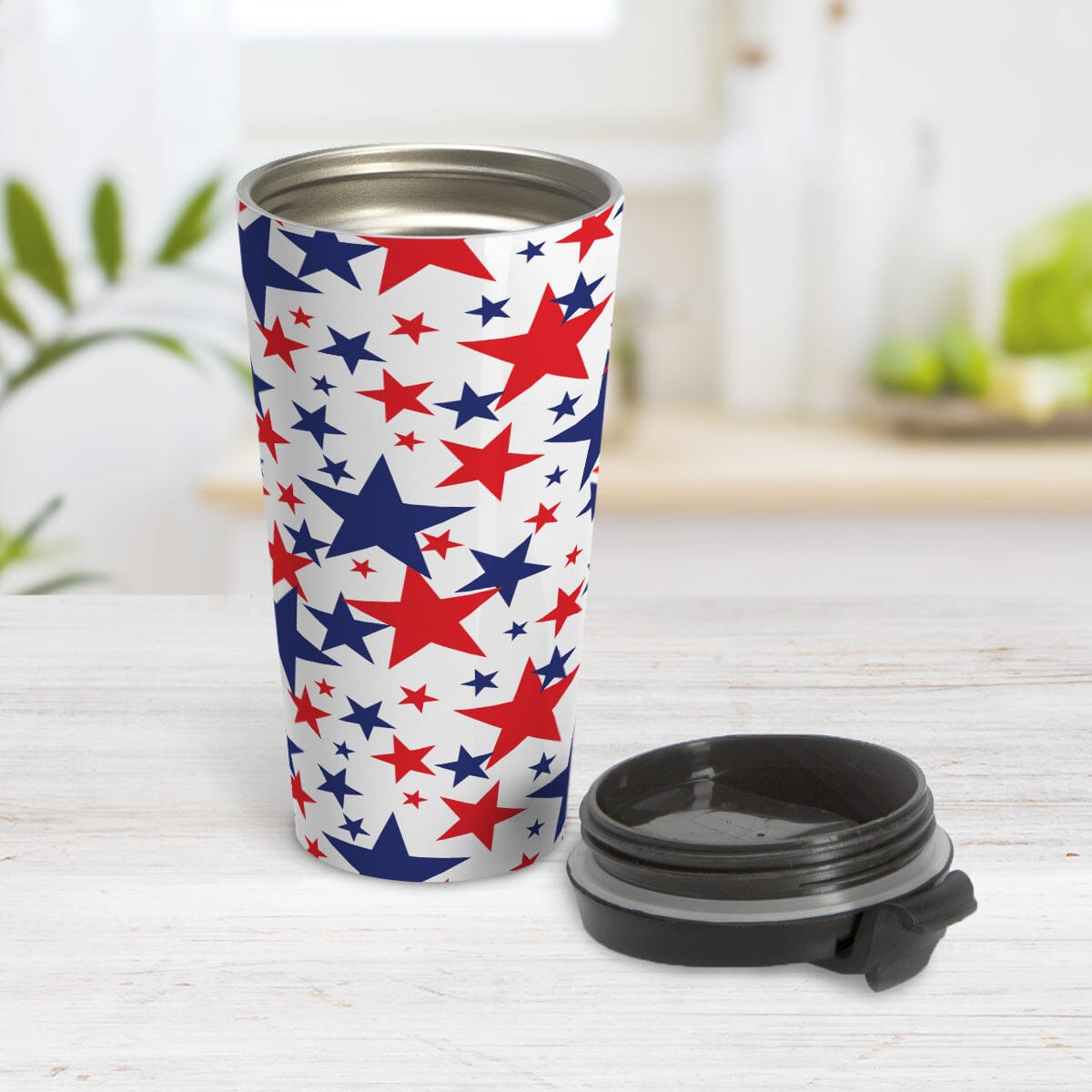 Patriotic Stars Travel Mug