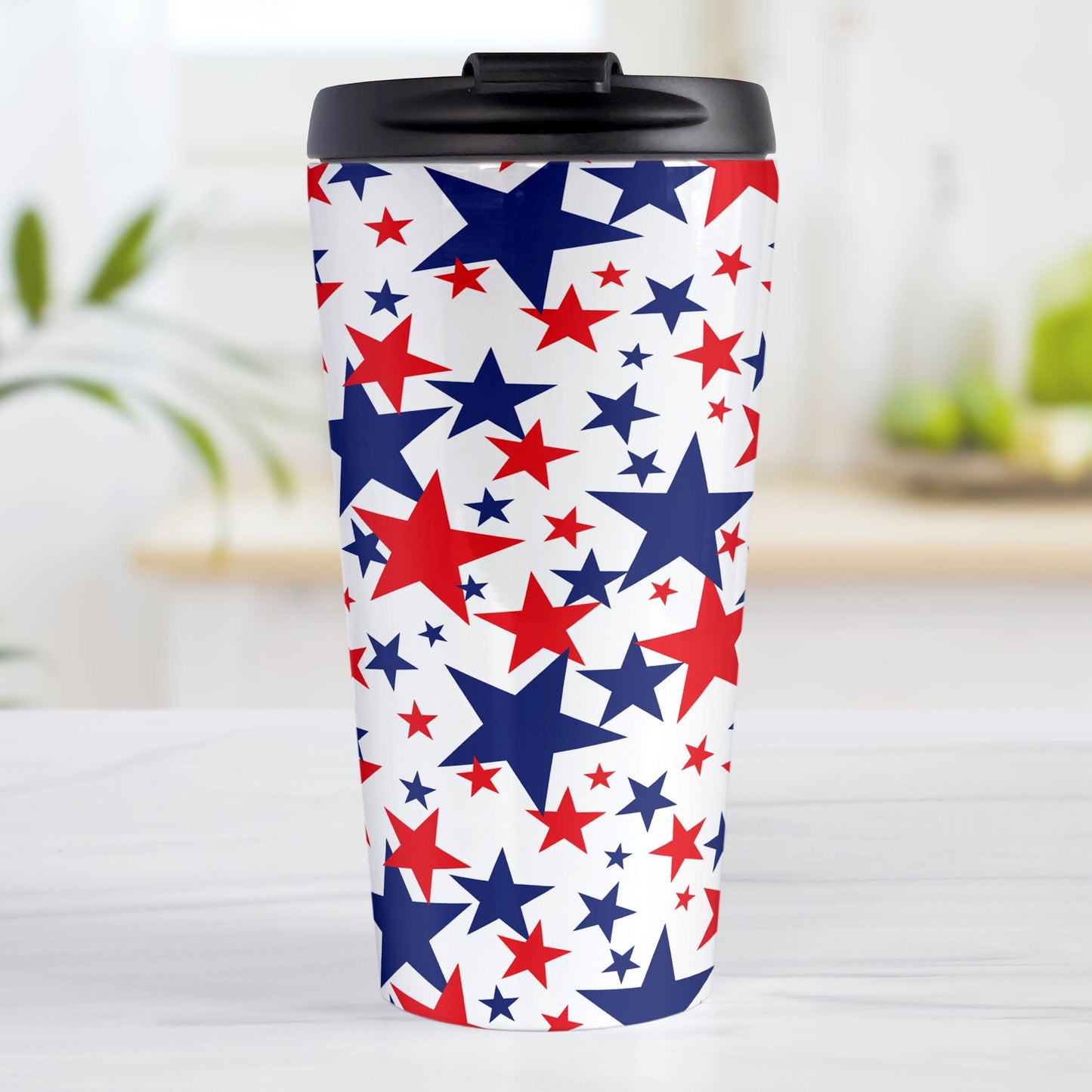 Patriotic Stars Travel Mug