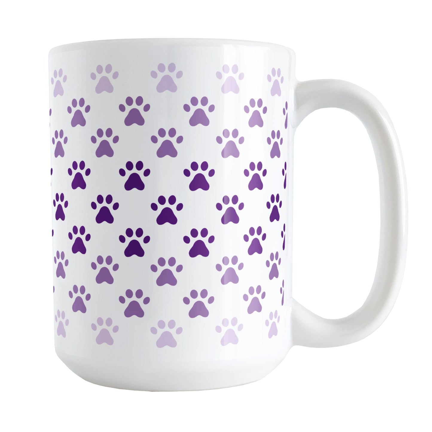 Paw Prints in Purple Mug