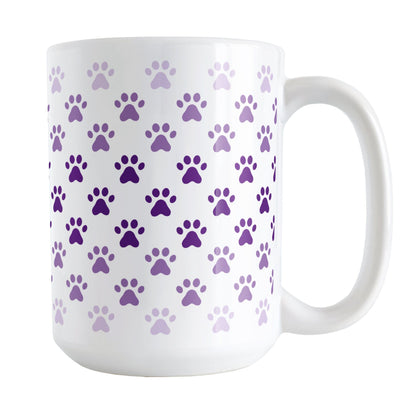 Paw Prints in Purple Mug