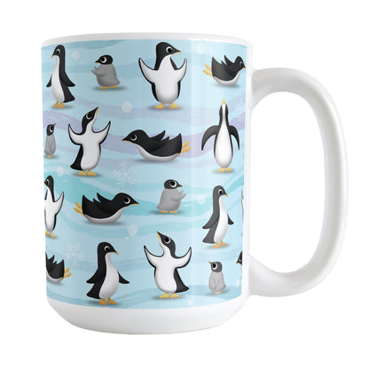 Penguin Parade Pattern Mug