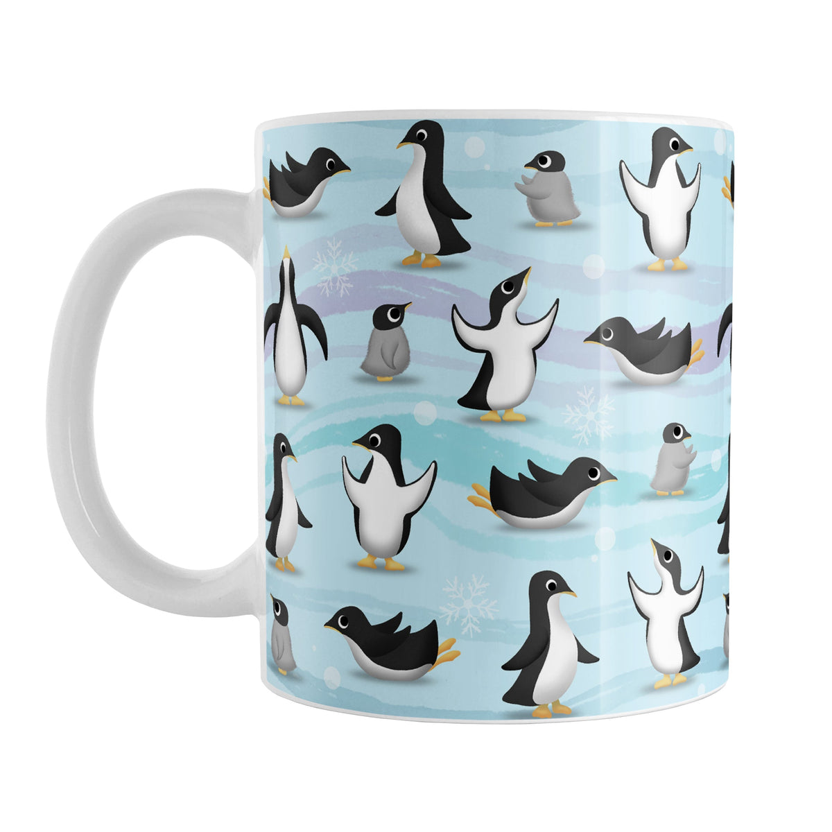 Penguin Parade Pattern Mug