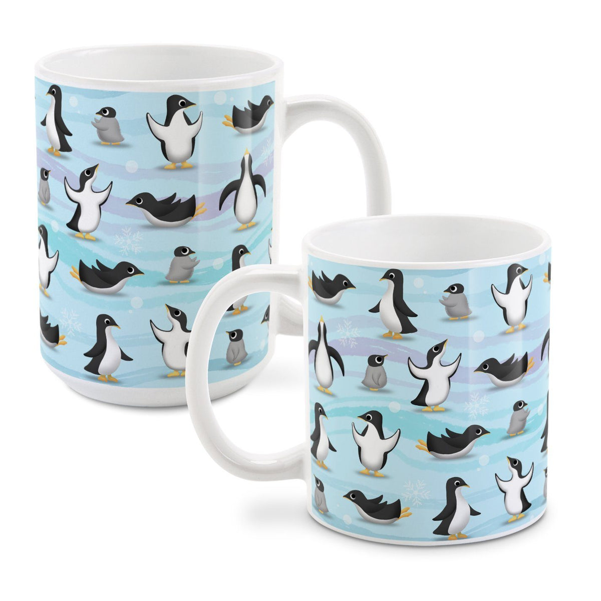 Penguin Parade Pattern Mug