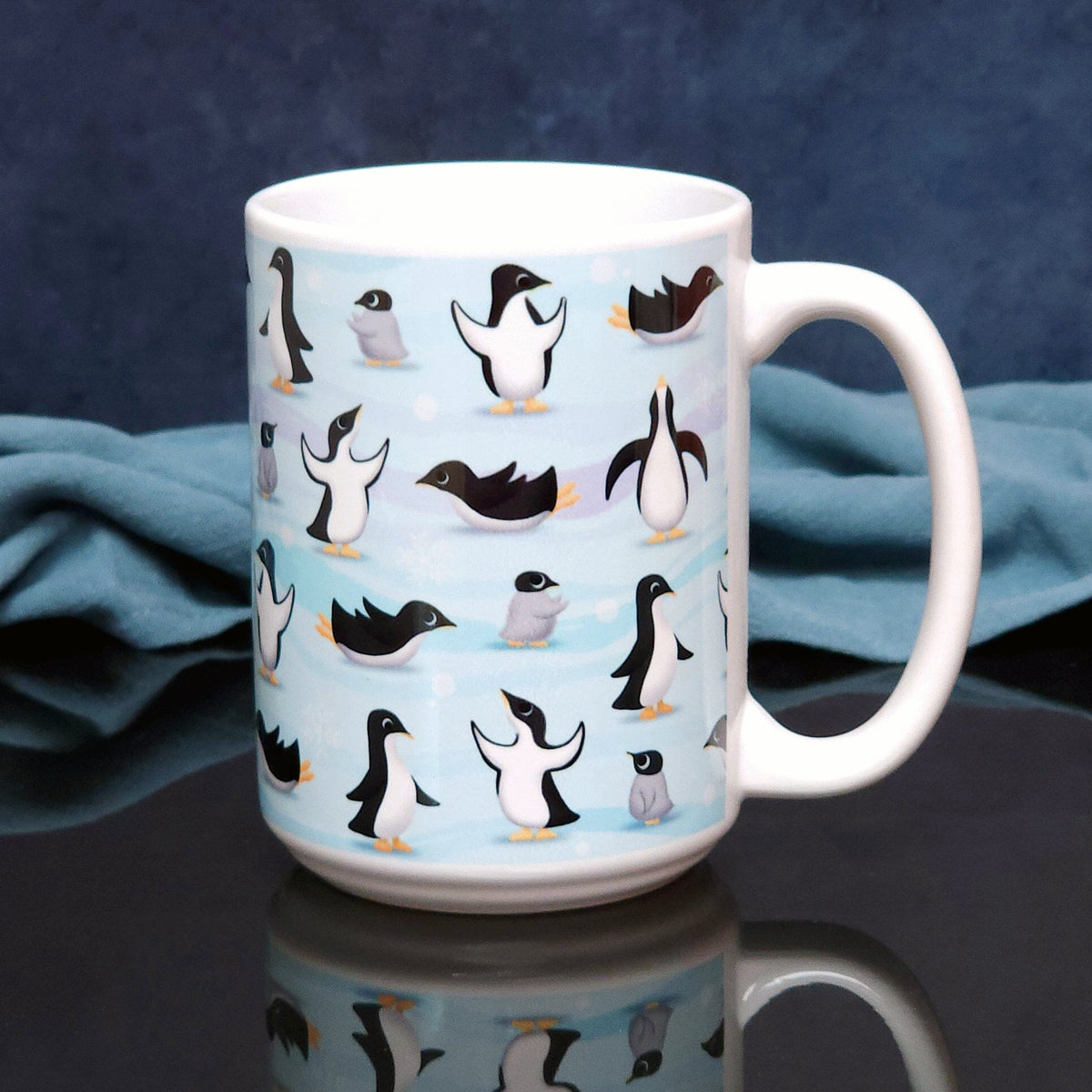 Penguin Parade Pattern Mug