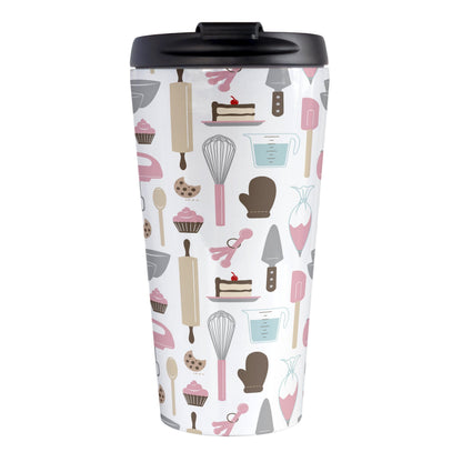 Pink Baking Pattern Travel Mug