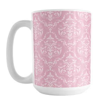 Pink Damask Pattern Mug