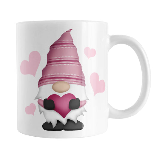 Pink Heart Gnome Mug