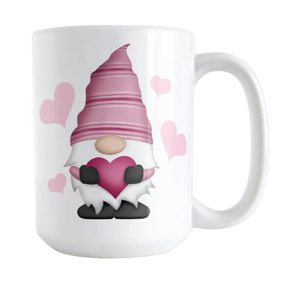 Pink Heart Gnome Mug
