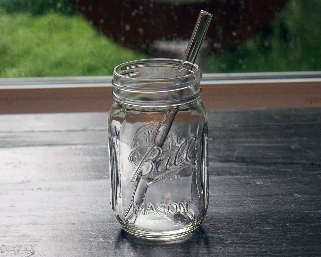 Individual Stainless Steel & Glass Straws for Mason Jars