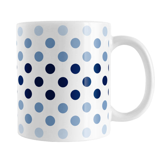 Polka Dots in Blue Mug