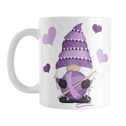 Purple Crochet Gnome Mug