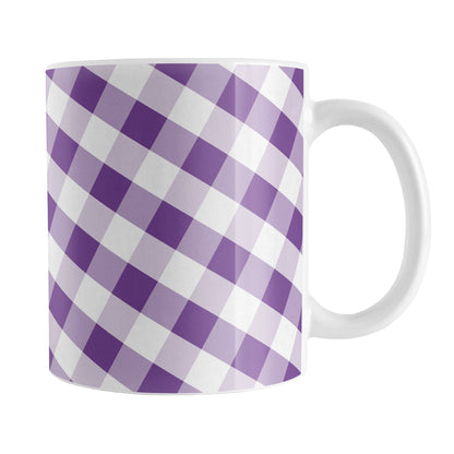 Purple Gingham Mug