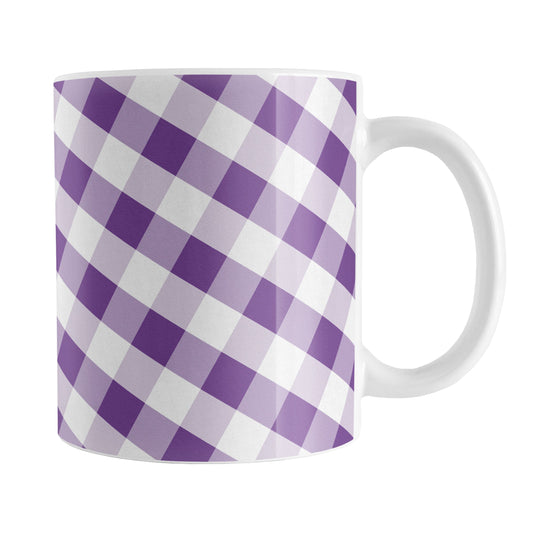 Purple Gingham Mug