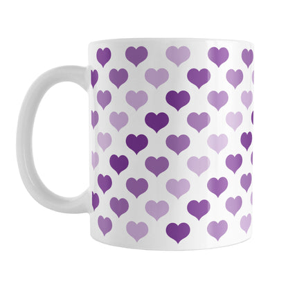 Purple Hearts Pattern Mug