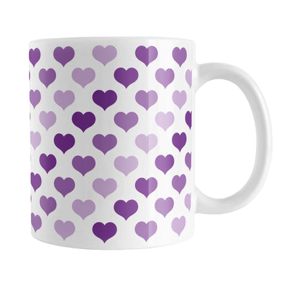 Purple Hearts Pattern Mug