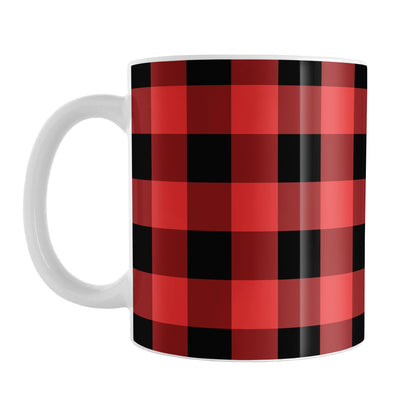 Red and Black Buffalo Plaid Mug
