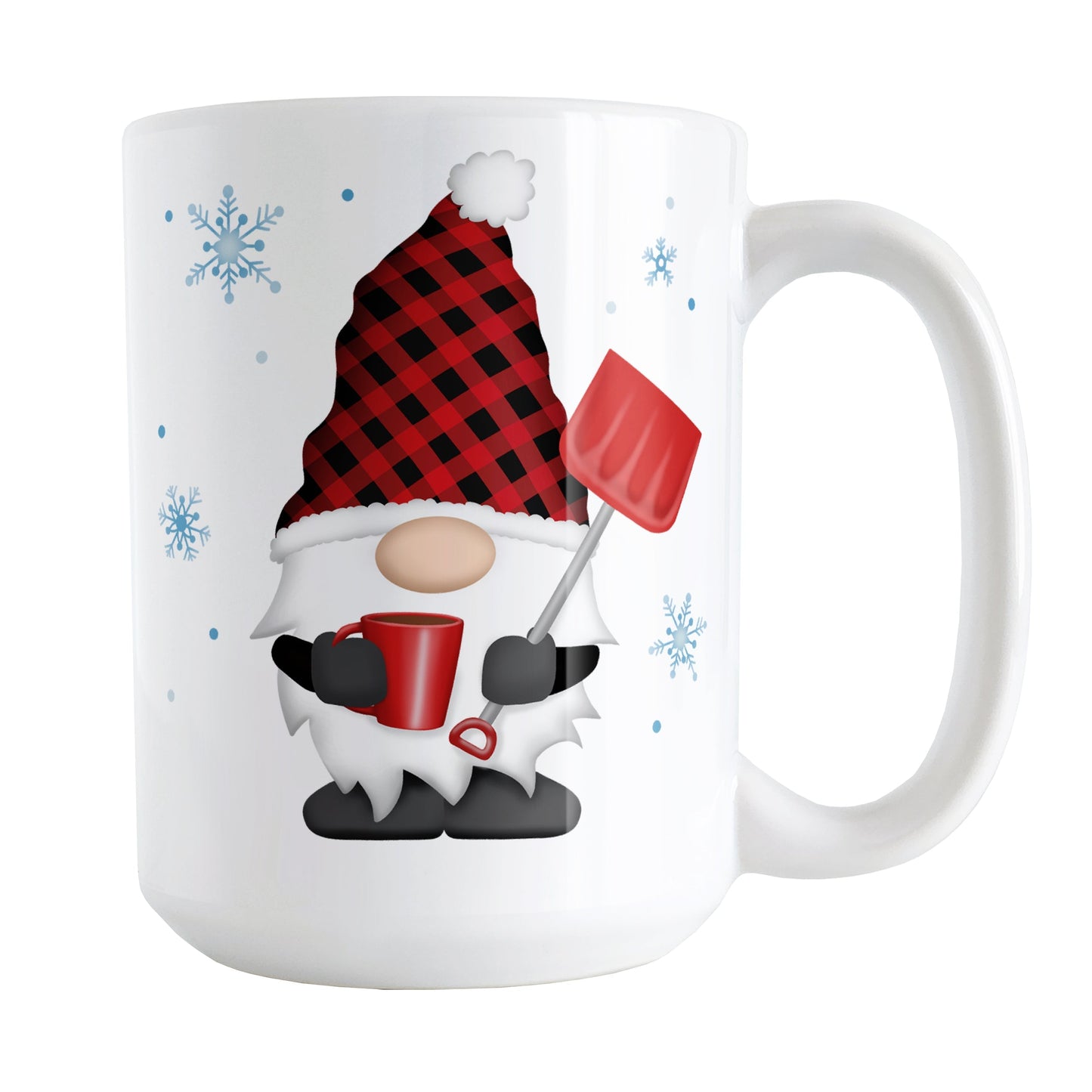 Red Buffalo Plaid Gnome Mug