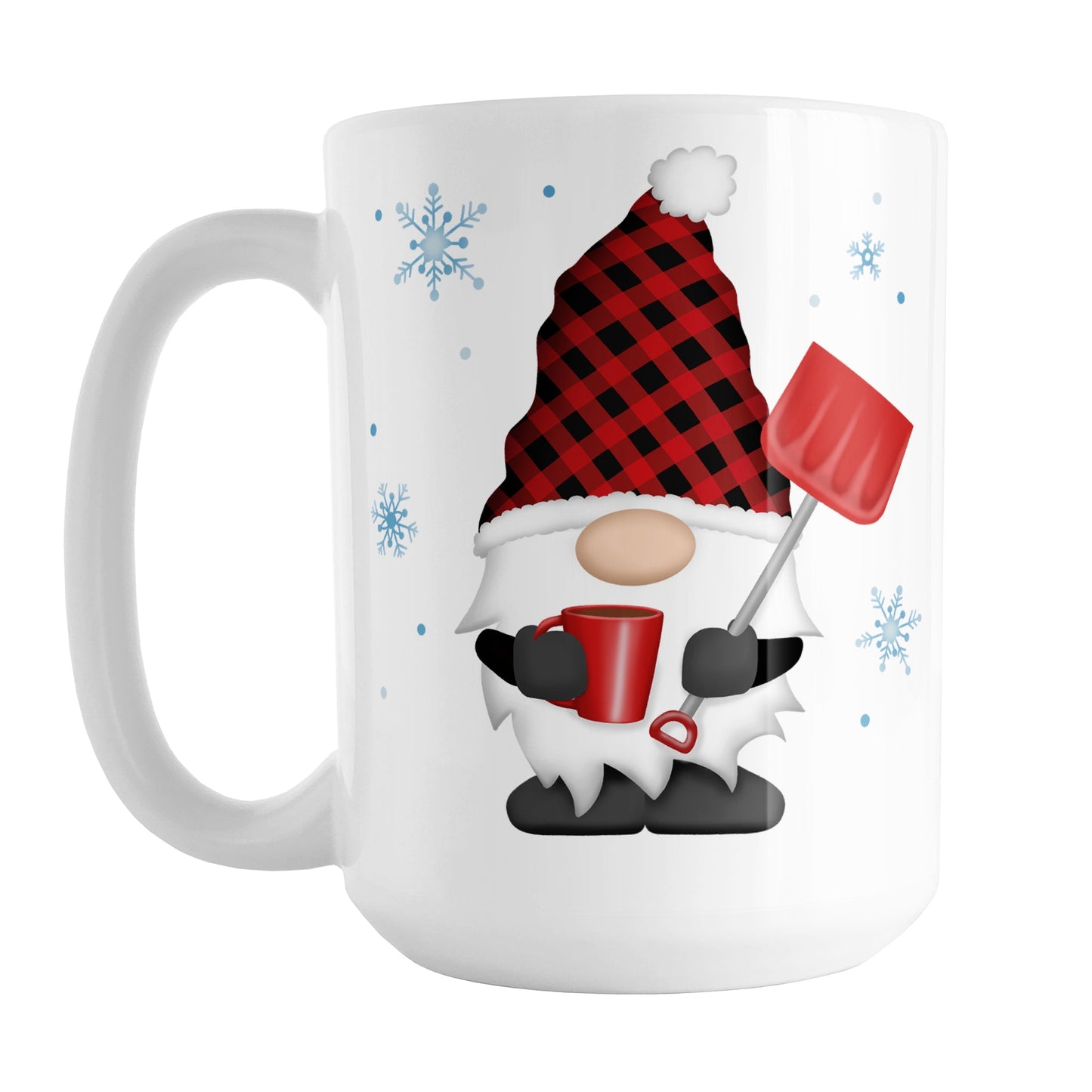 Red Buffalo Plaid Gnome Mug