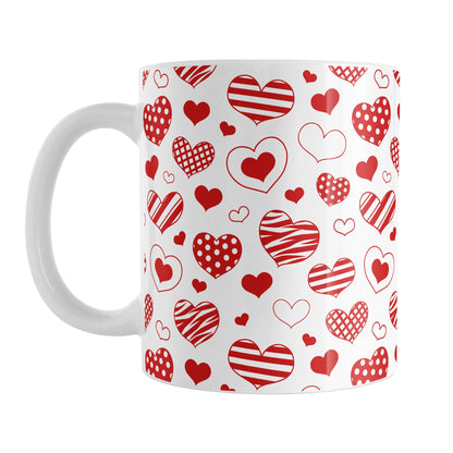 Red Heart Doodles Mug