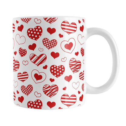 Red Heart Doodles Mug