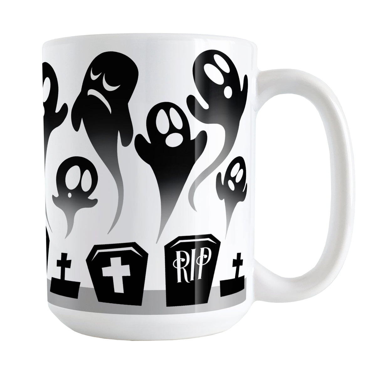 Rising Ghosts Halloween Mug