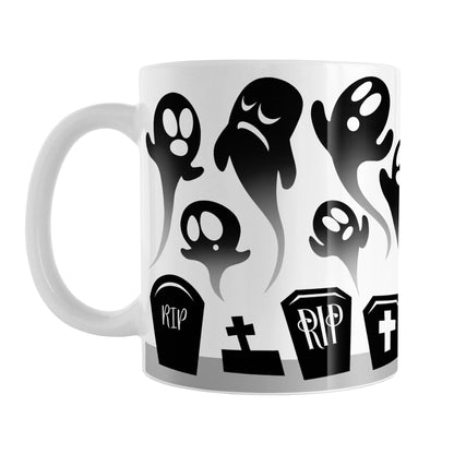 Rising Ghosts Halloween Mug