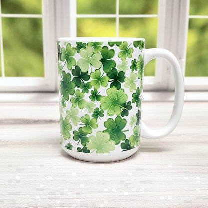 Shamrocks and 4-Leaf Clovers Mug