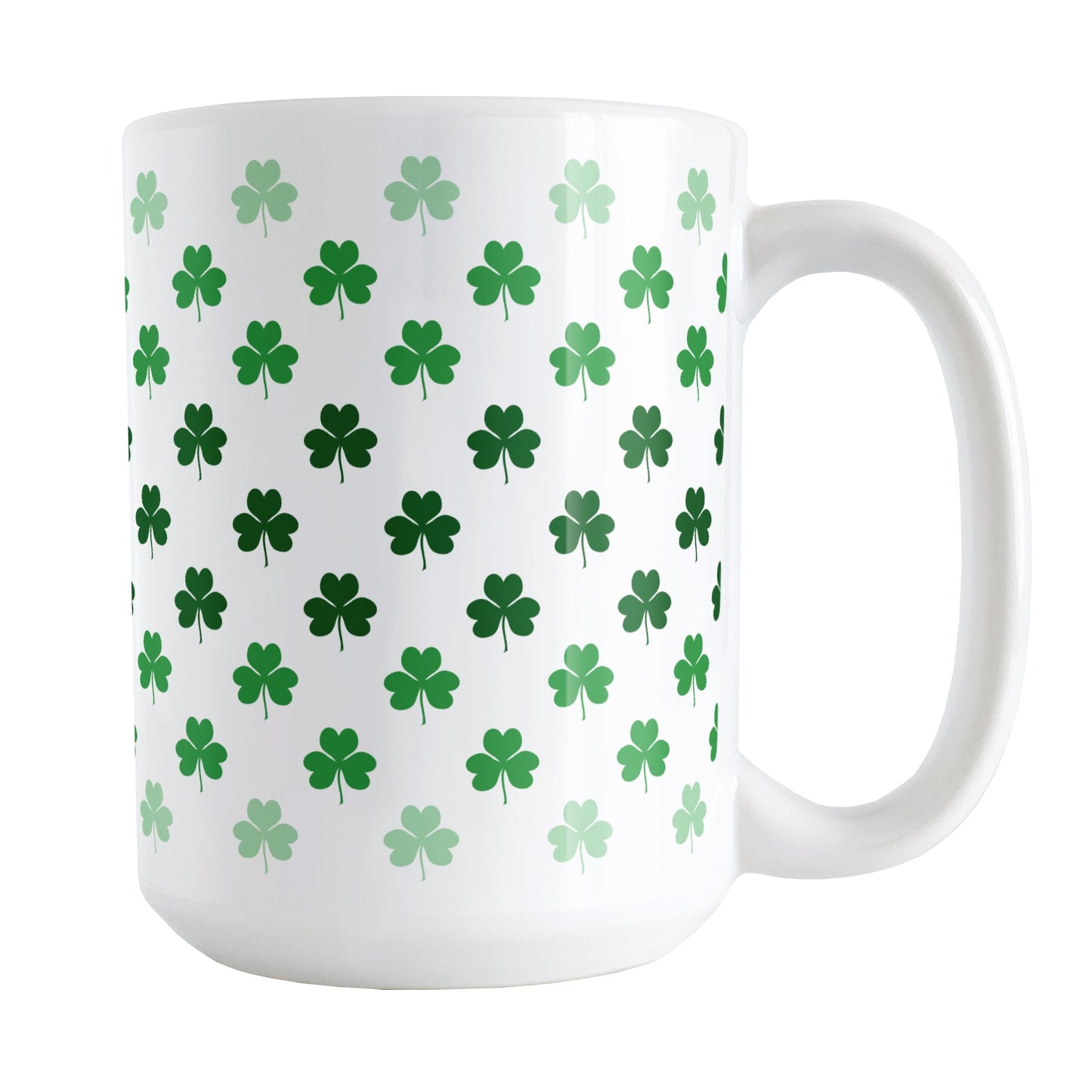 Shamrocks in Green Mug