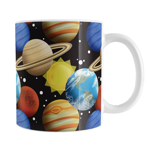 Space Planets Pattern Mug