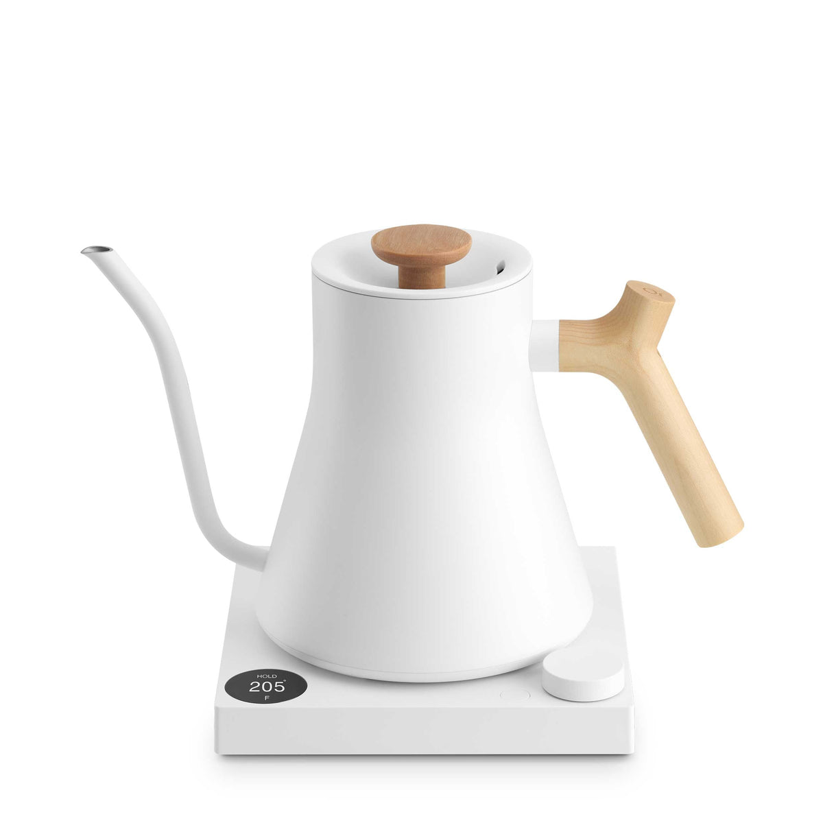 Fellow Stagg EKG Pro Electric Kettle - Matte White w/ Maple