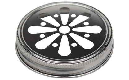 Daisy Cut Stainless Steel Lid for Mason Jars