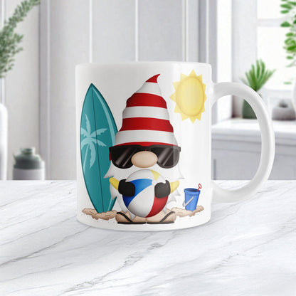 Summer Beach Gnome Mug
