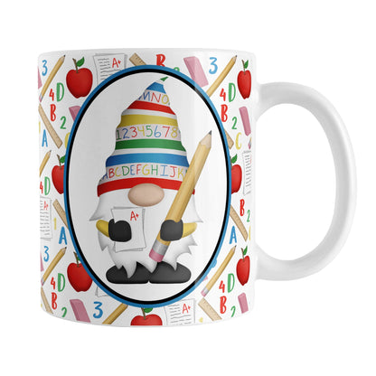 Teacher Gnome School Pattern Mug