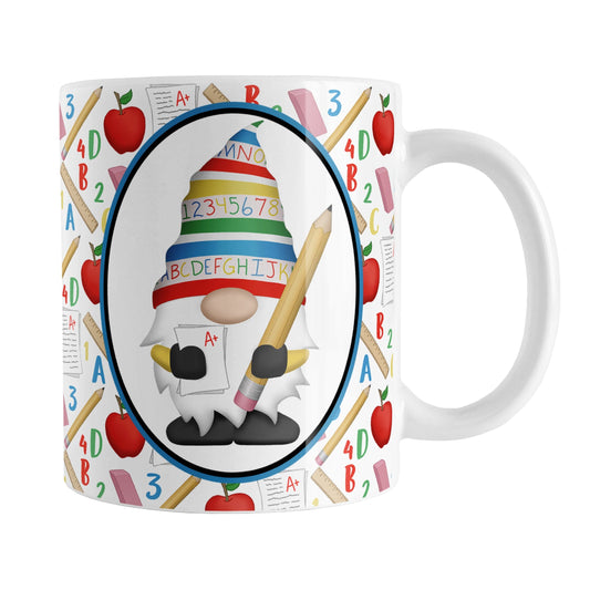 Teacher Gnome School Pattern Mug
