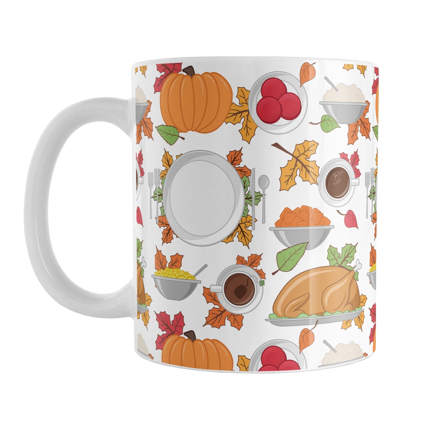 Thanksgiving Dinner Pattern Mug