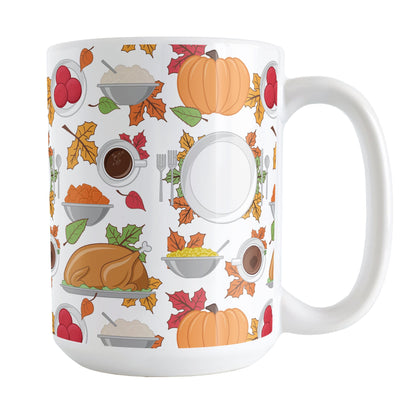 Thanksgiving Dinner Pattern Mug