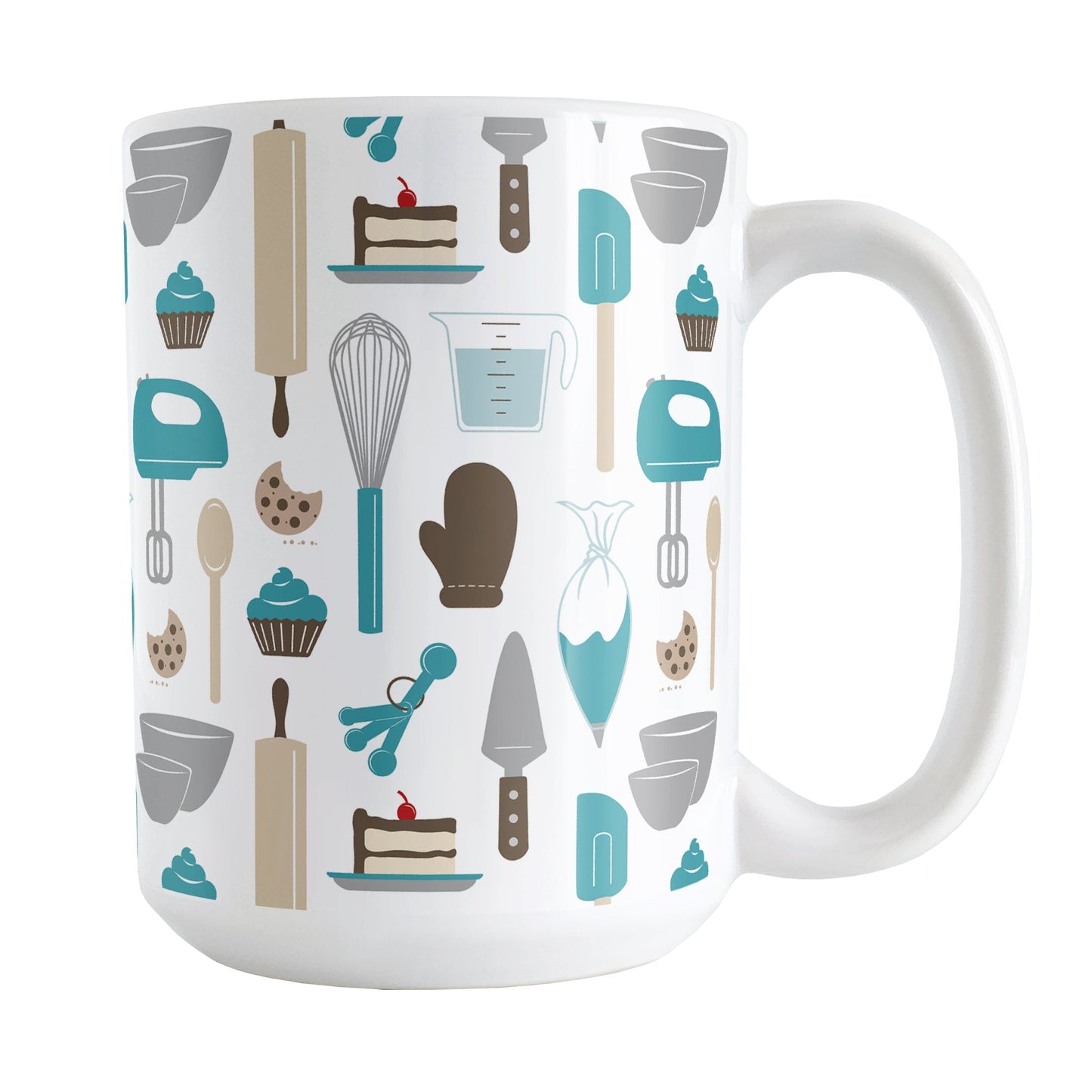Turquoise Baking Pattern Mug