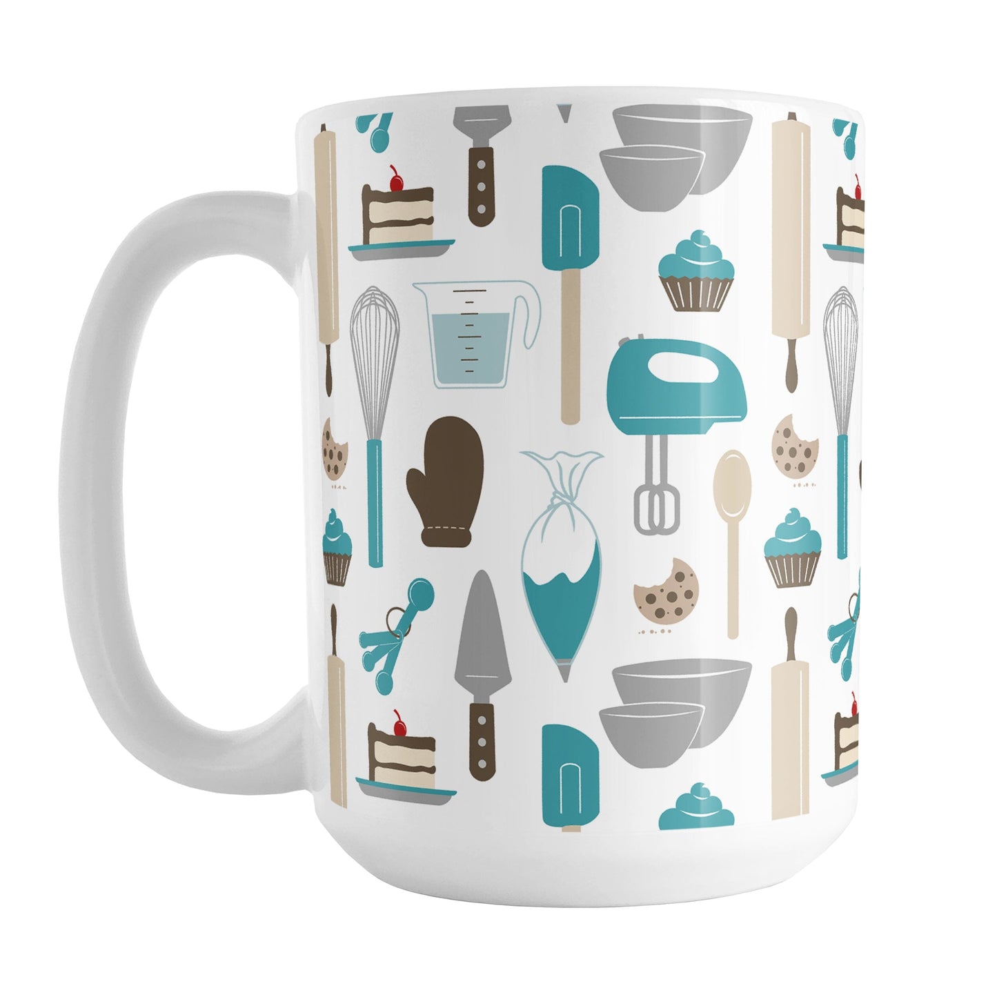 Turquoise Baking Pattern Mug
