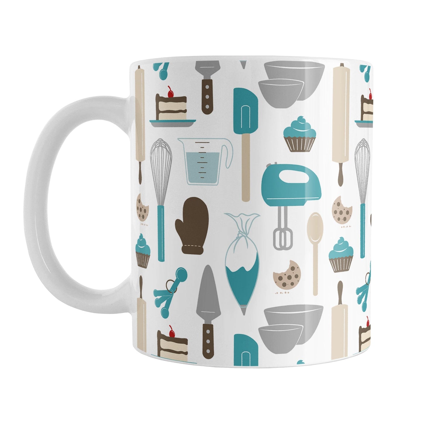 Turquoise Baking Pattern Mug