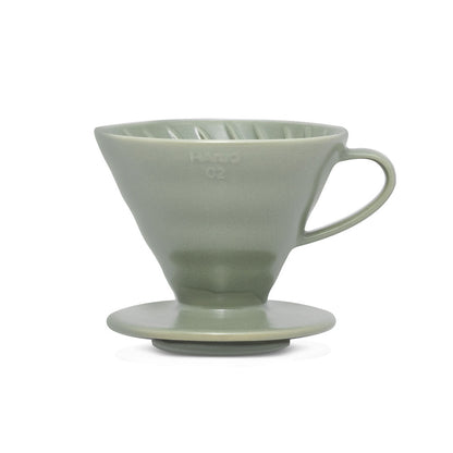 V60 Ceramic Coffee Dripper 02 - Oil Green