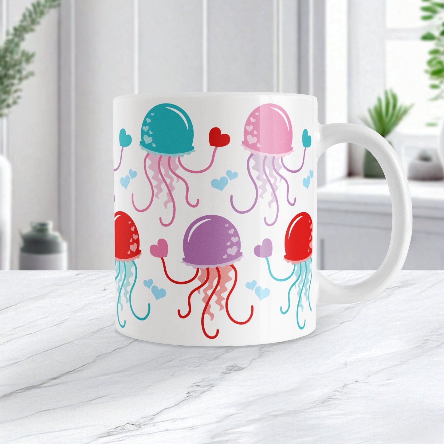 Valentine's Day Jellyfish Mug