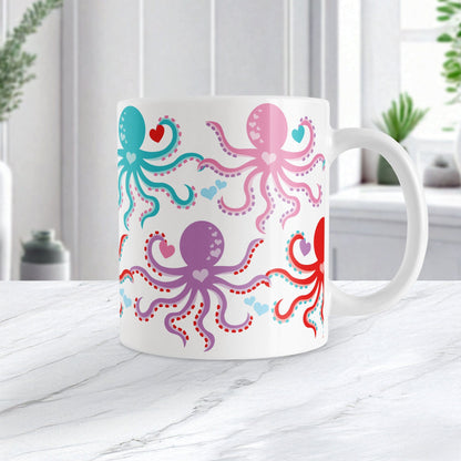 Valentine's Day Octopus Mug