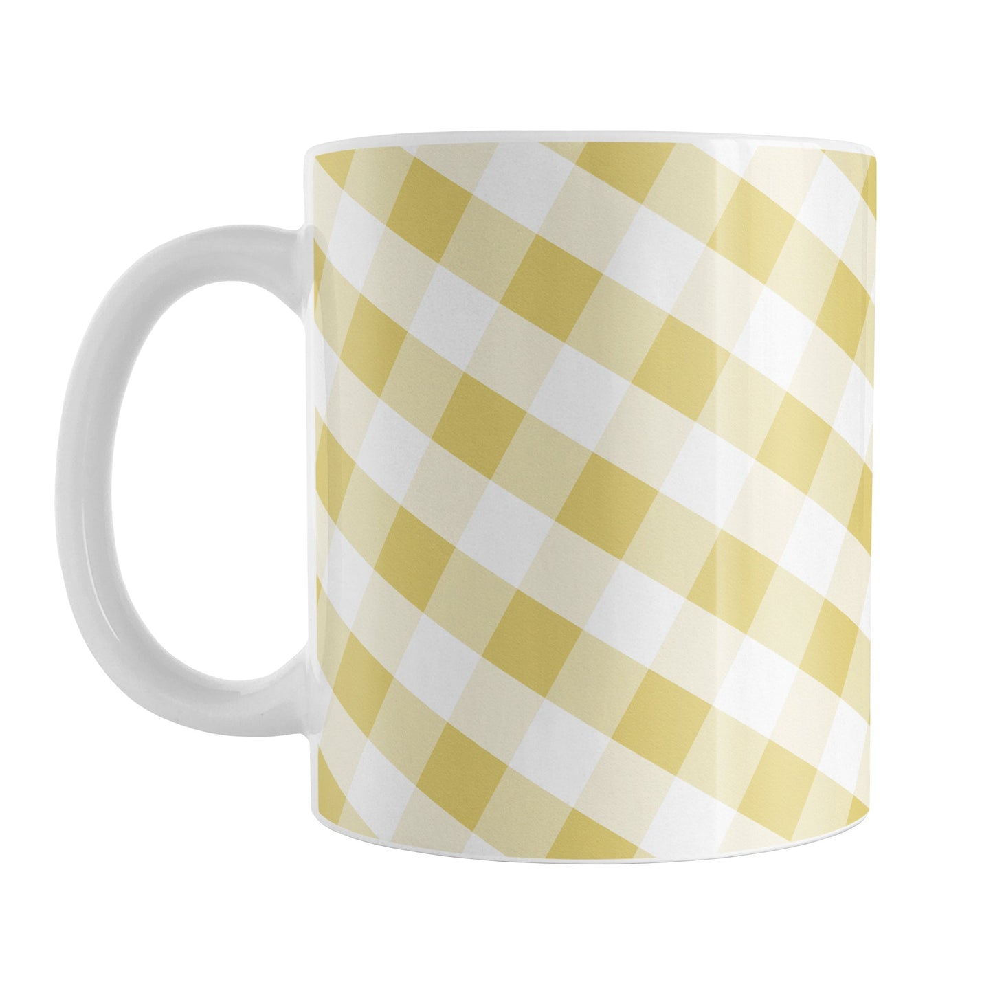 Yellow Gingham Mug
