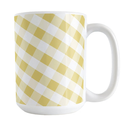 Yellow Gingham Mug