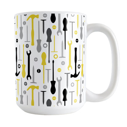Yellow Tools Pattern Mug