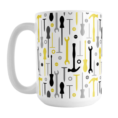 Yellow Tools Pattern Mug