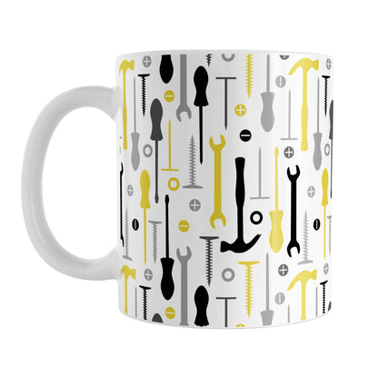 Yellow Tools Pattern Mug